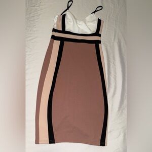 Elegant Colorblock Bodycon Dress
